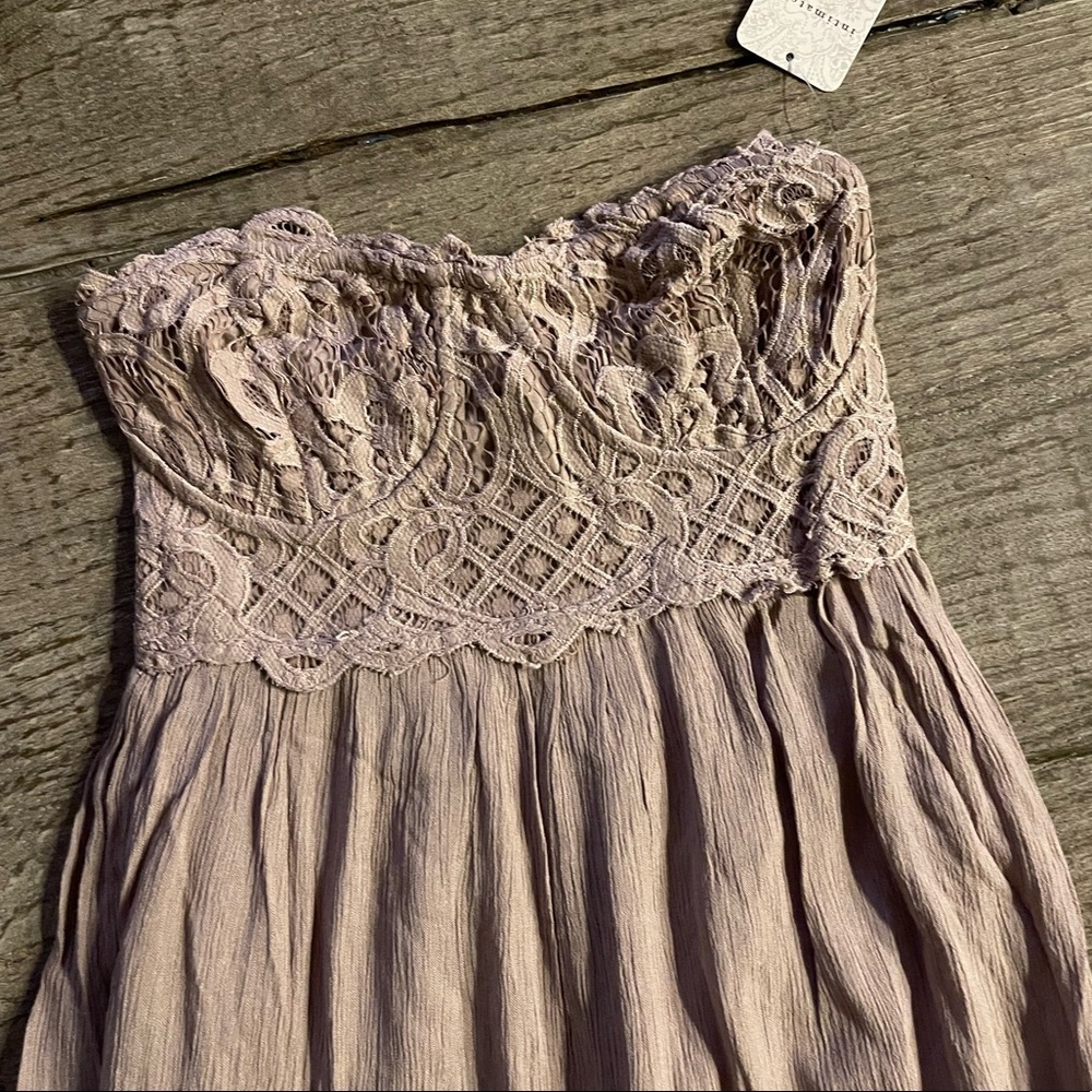 Free People Adella Corset Strapless Dress. - Picture 5 of 6
